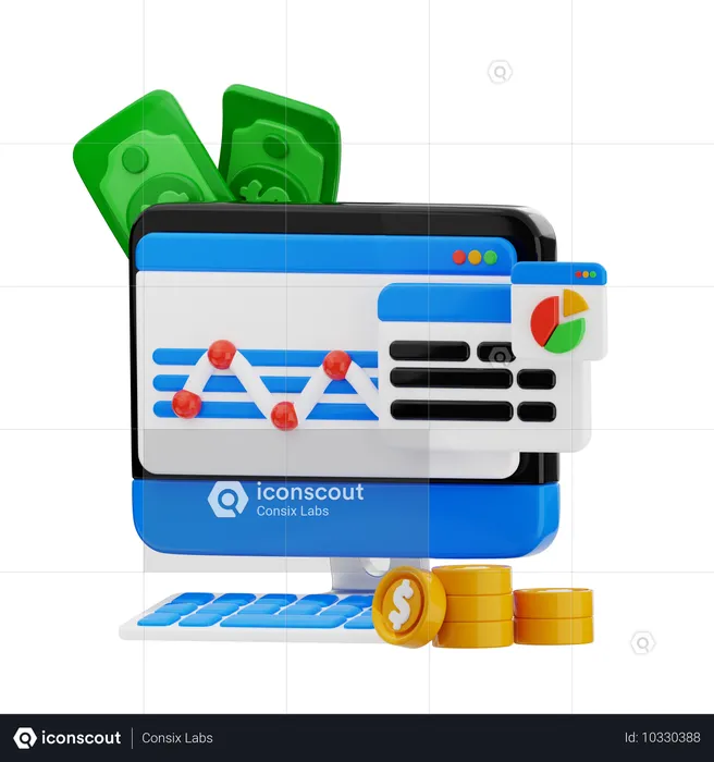 Payment Analysis Report  3D Icon