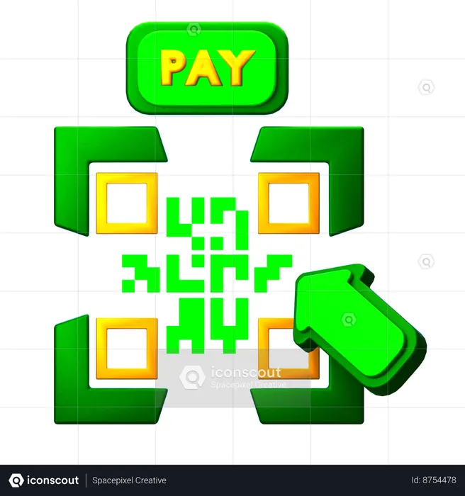 Payment Barcode  3D Icon