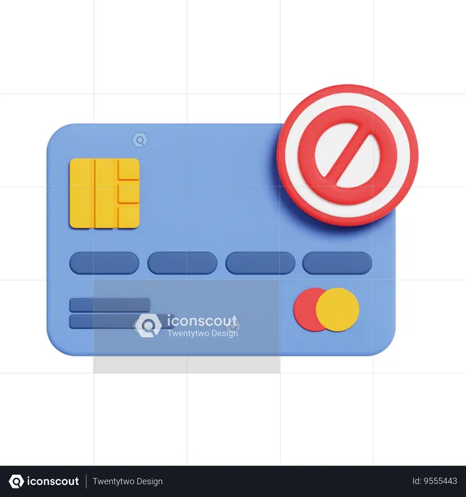 PAYMENT BLOCKED  3D Icon