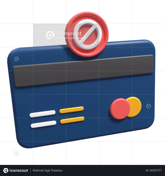 Payment Blocked  3D Icon