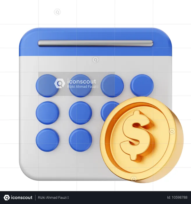 Payment Calendar  3D Icon