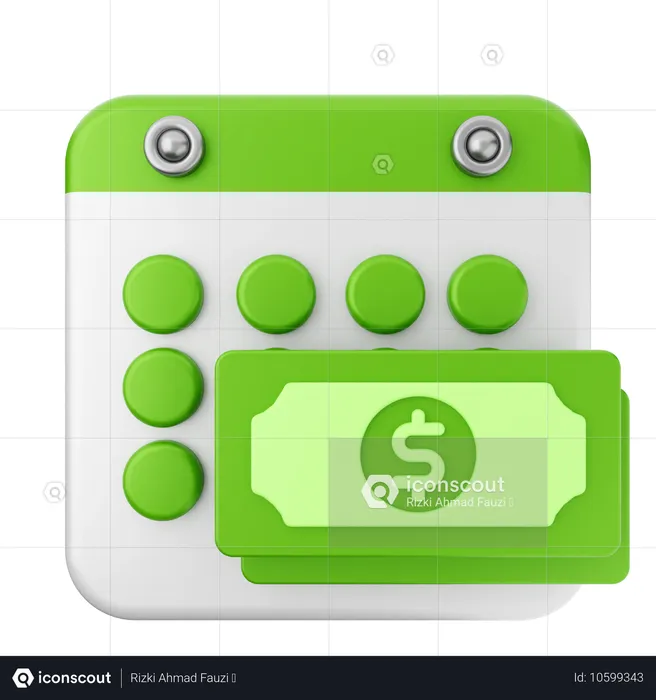 Payment Calendar  3D Icon