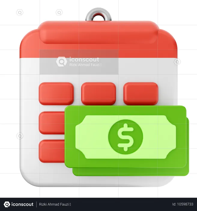 Payment Calendar  3D Icon