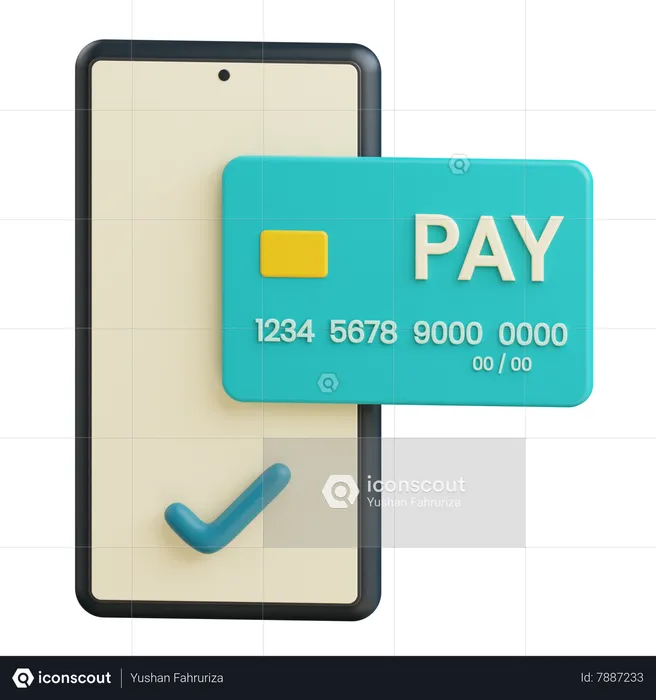 Payment cashless  3D Icon