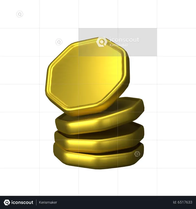 Payment Coins  3D Icon