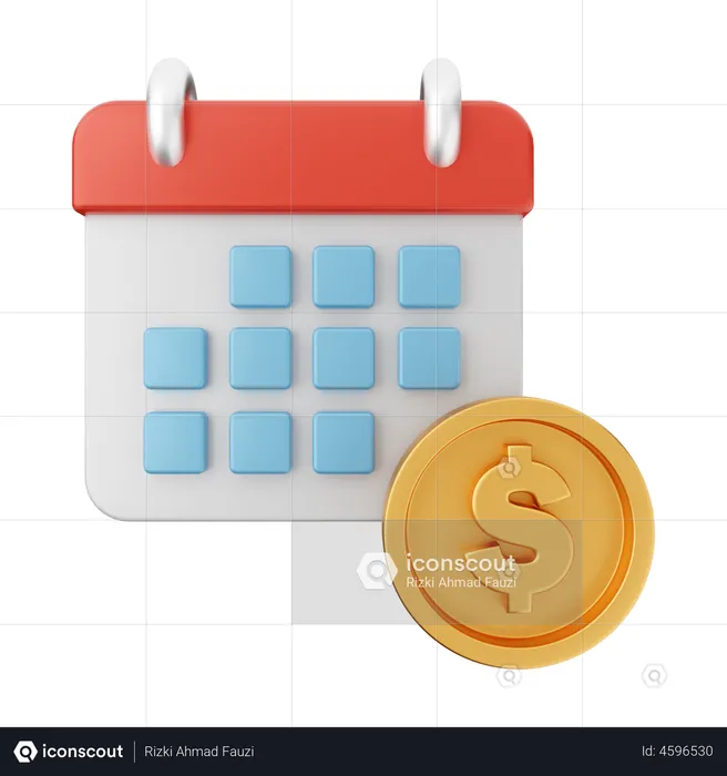 Payment Date  3D Illustration