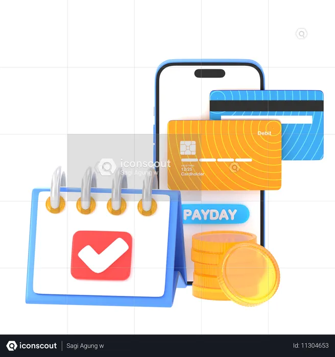 Payment Day  3D Icon