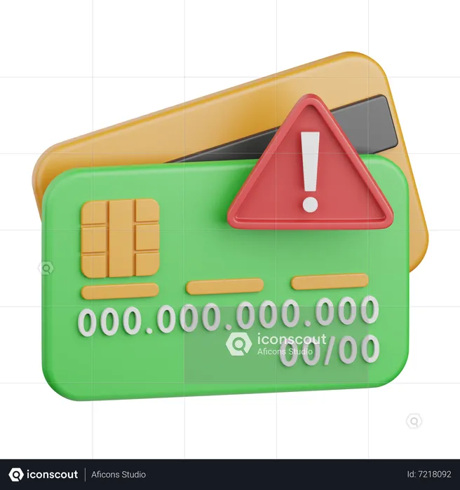 Payment error  3D Icon