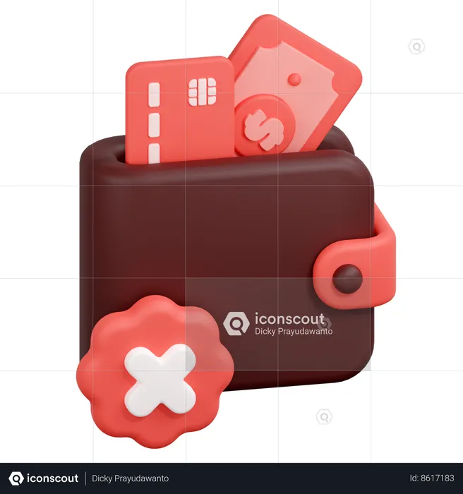 Payment failed  3D Icon
