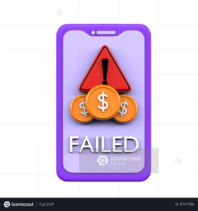 Payment Failed  3D Icon