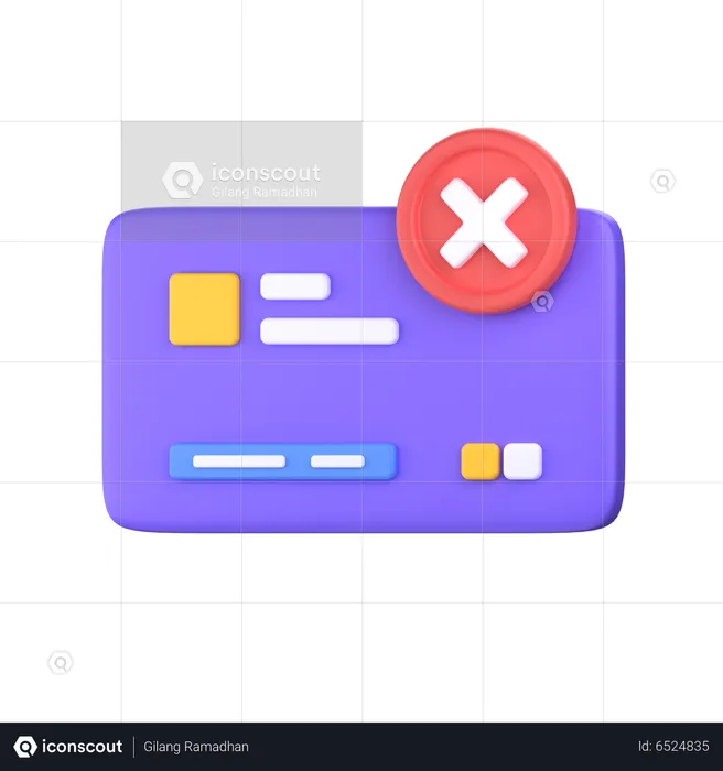 Payment Failed  3D Icon