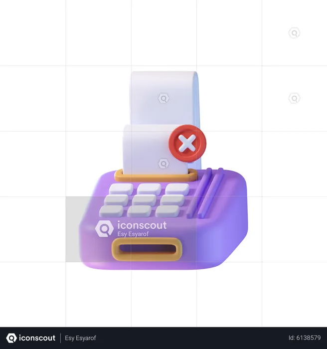 Payment Failure  3D Icon