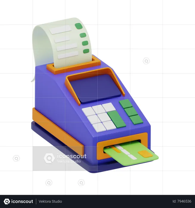 Payment Gateway Machine  3D Icon