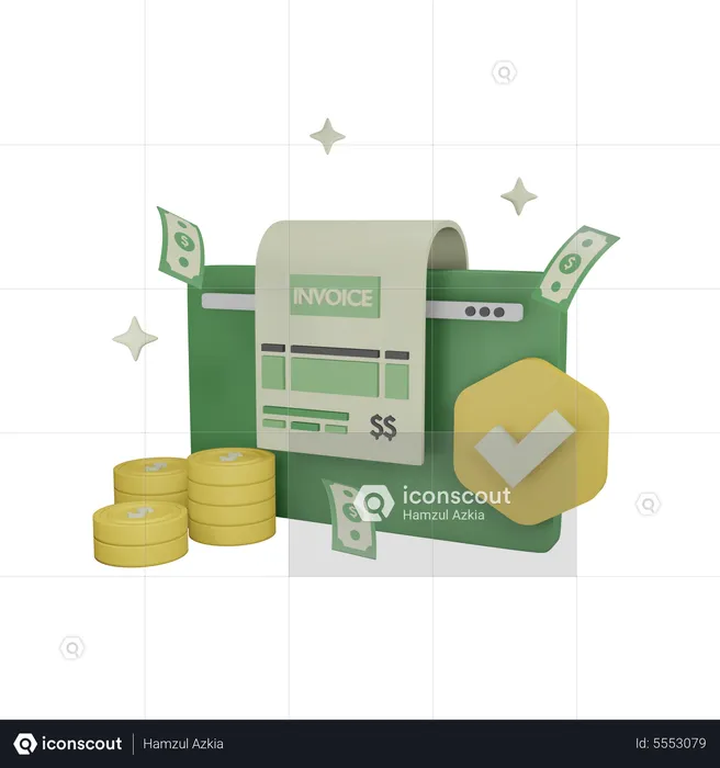 Payment Invoice  3D Icon