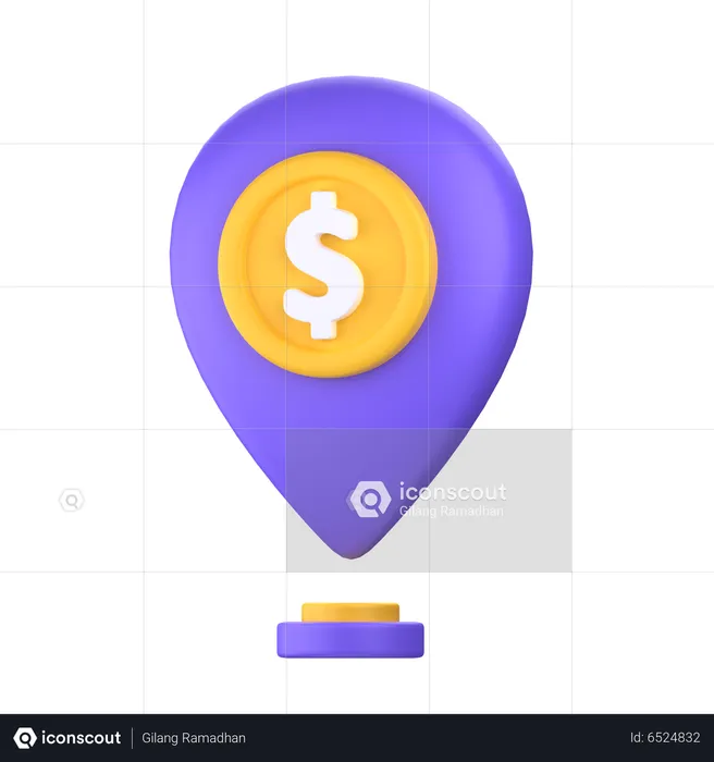 Payment Location  3D Icon
