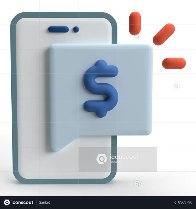 Payment Notification  3D Icon