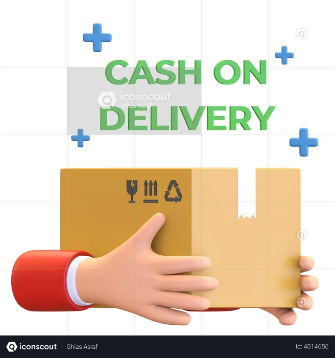 Payment on delivery  3D Illustration