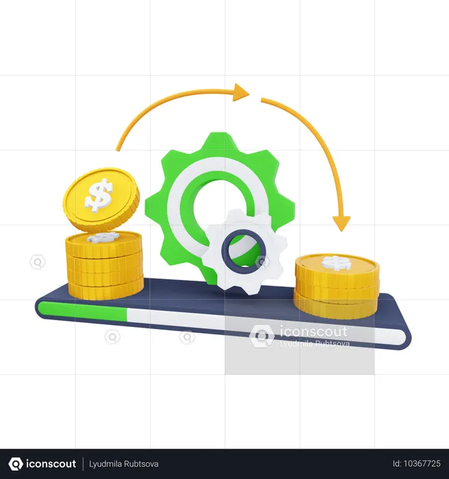 Payment Process  3D Icon