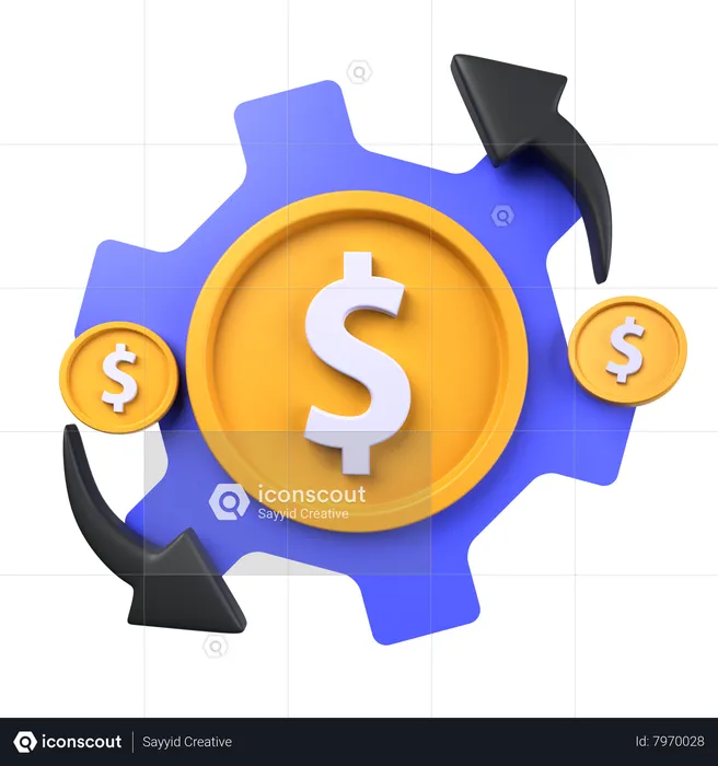 Payment Process  3D Icon