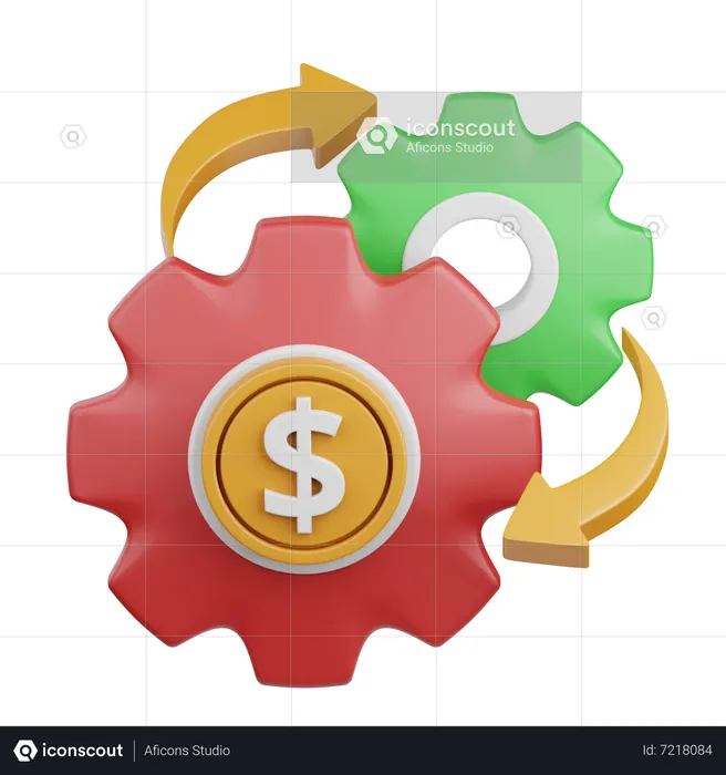 Payment process  3D Icon