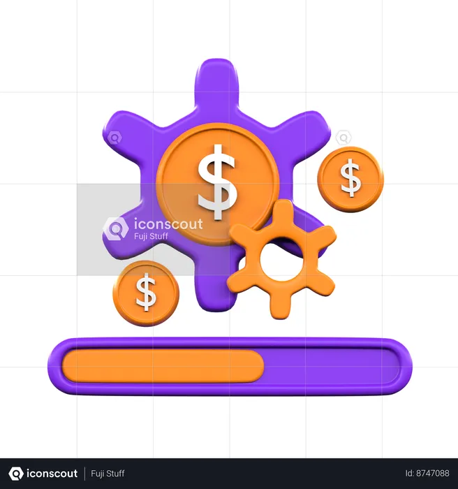 Payment Process Loading  3D Icon