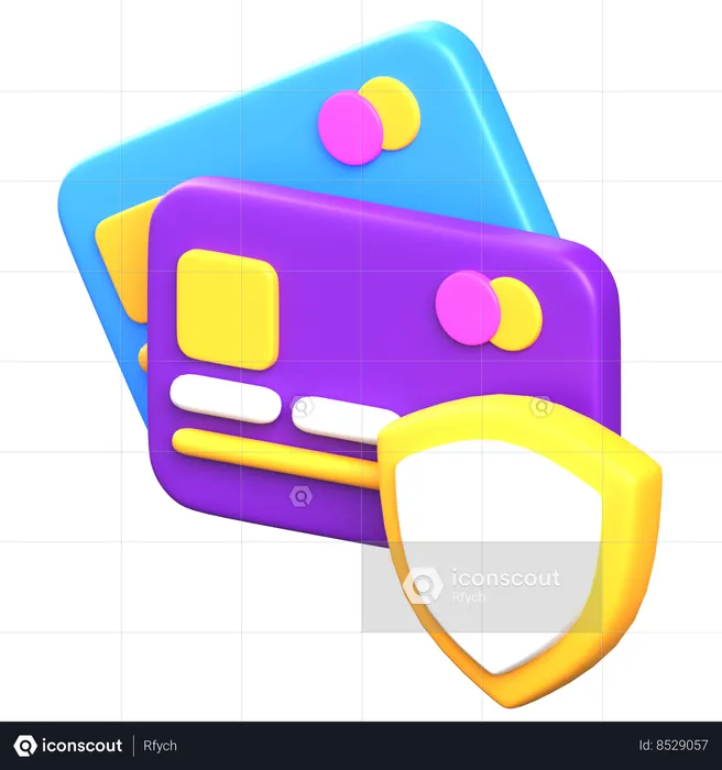 Payment Protected  3D Icon