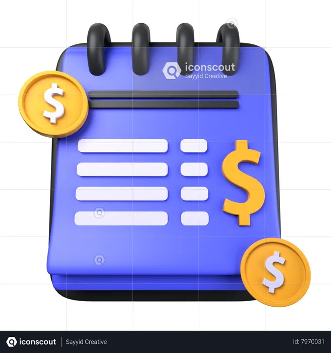 Payment Report  3D Icon