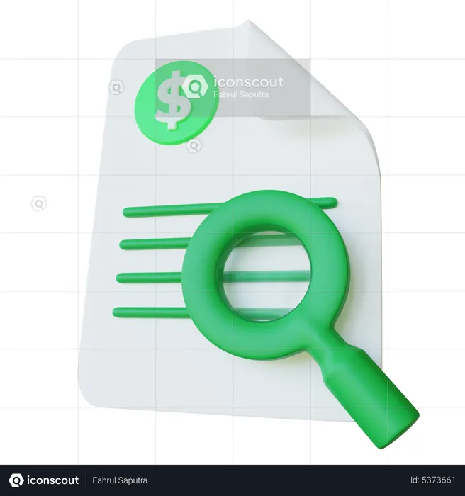 Payment Research  3D Icon