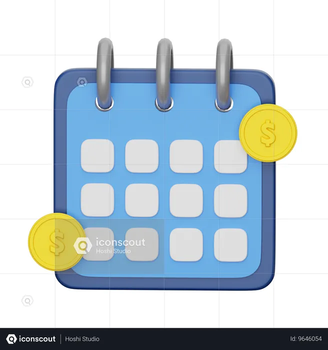 Payment schedhule  3D Icon