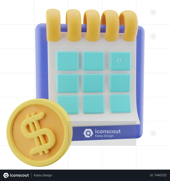 Payment Schedule  3D Icon