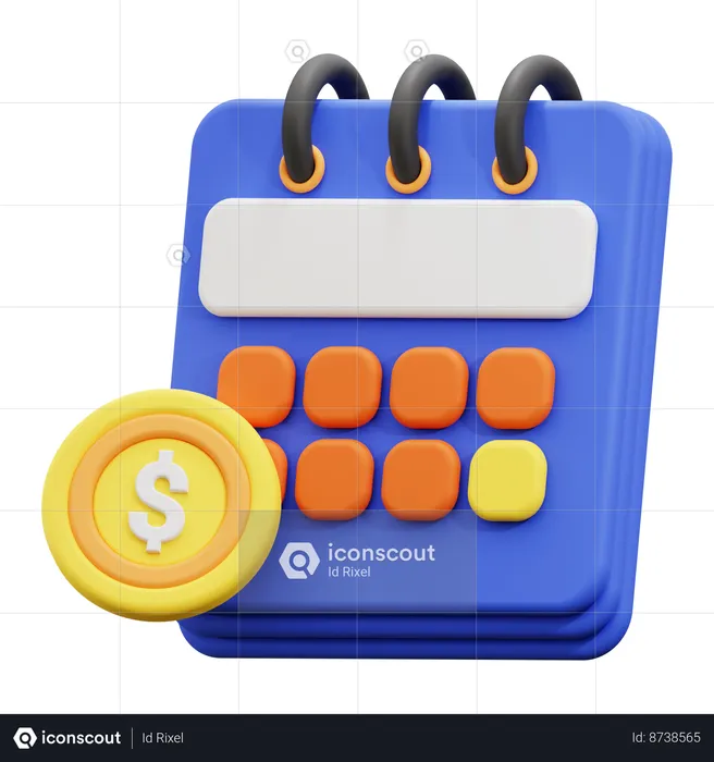 Payment Schedule  3D Icon