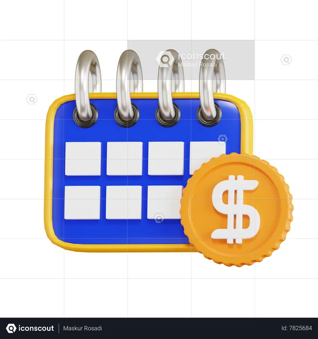 Payment Schedule  3D Icon