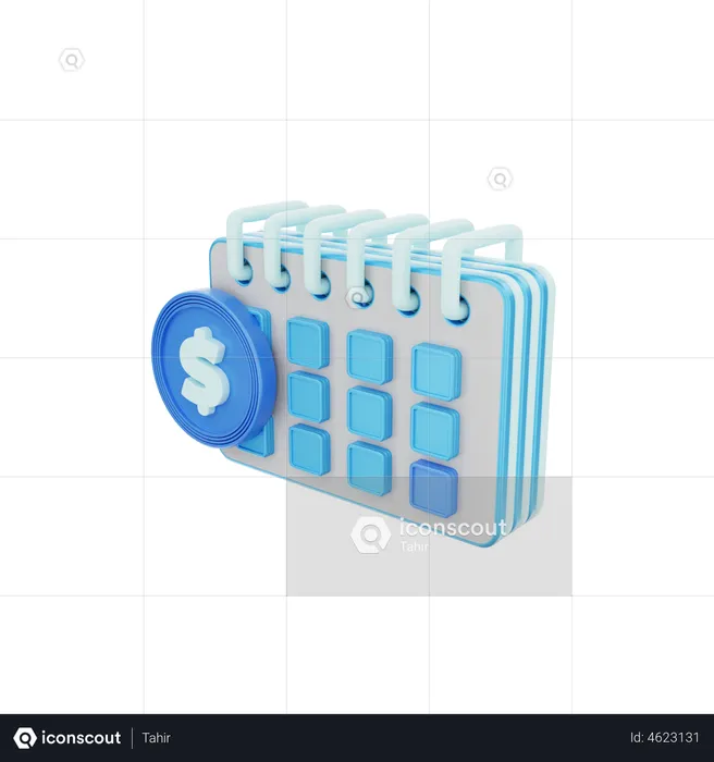 Payment Schedule  3D Illustration