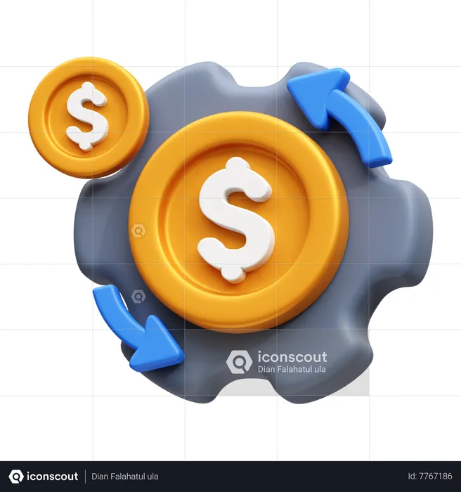 Payment Setting  3D Icon