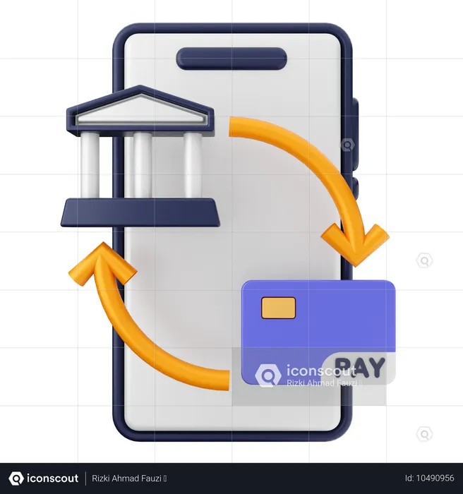 Payment Smartphone  3D Icon