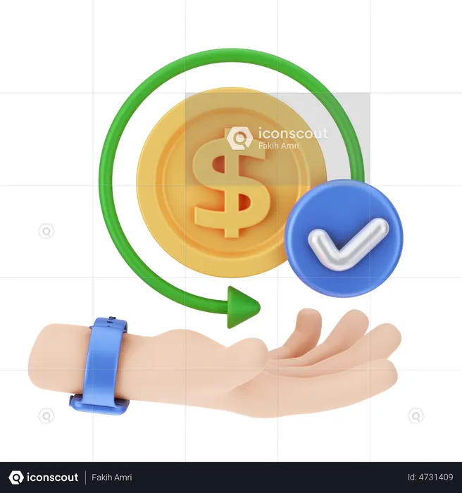 Payment Successful  3D Illustration