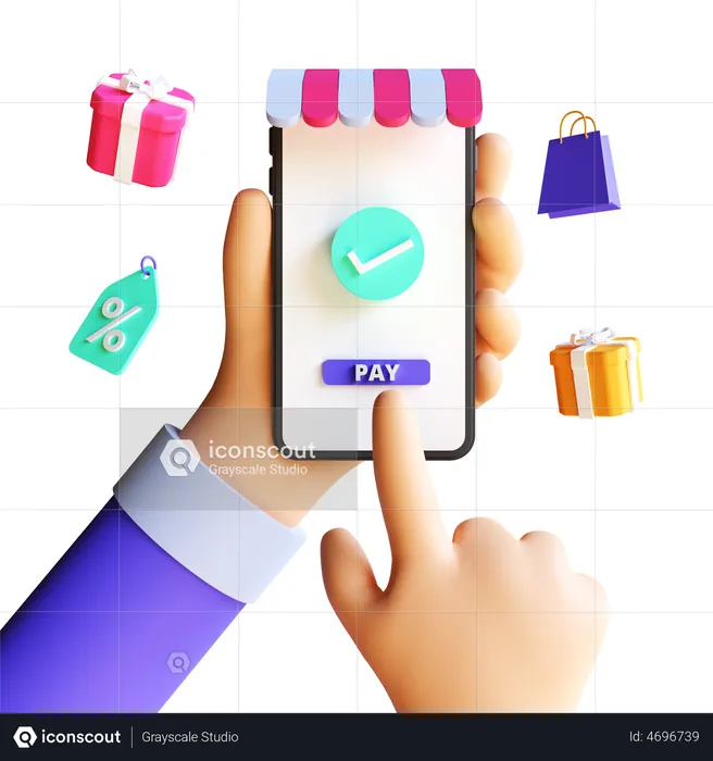 Payment Successfully  3D Illustration