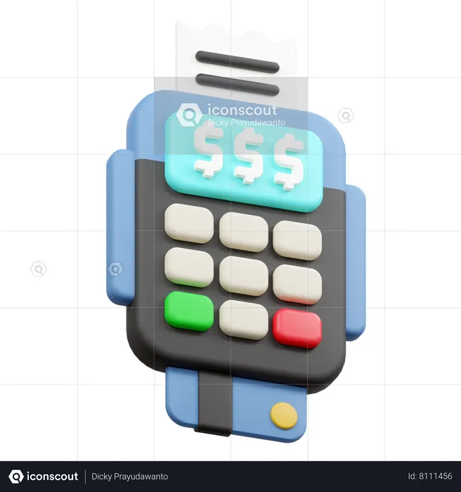 Payment Terminal  3D Icon