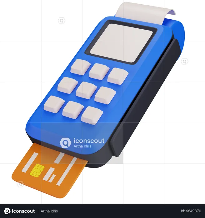 Payment Terminal  3D Icon