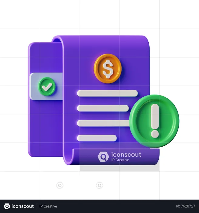 Payment Terms  3D Icon