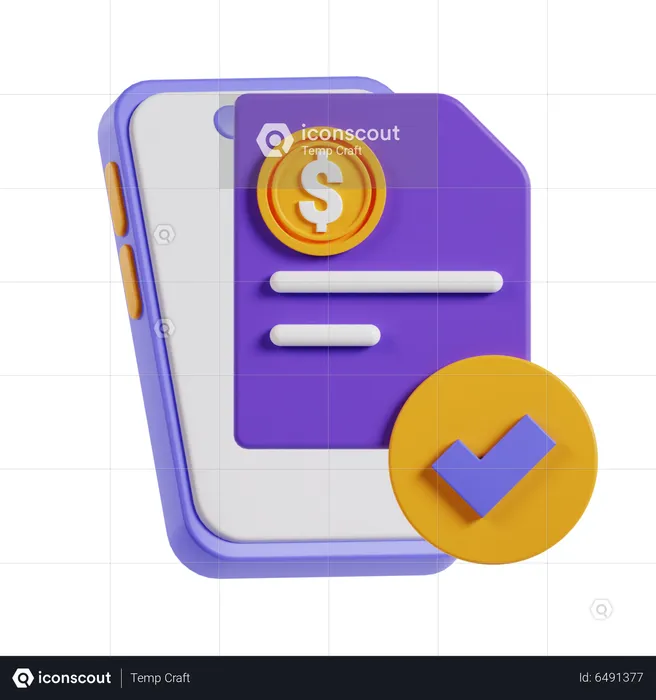Payment Verification  3D Icon