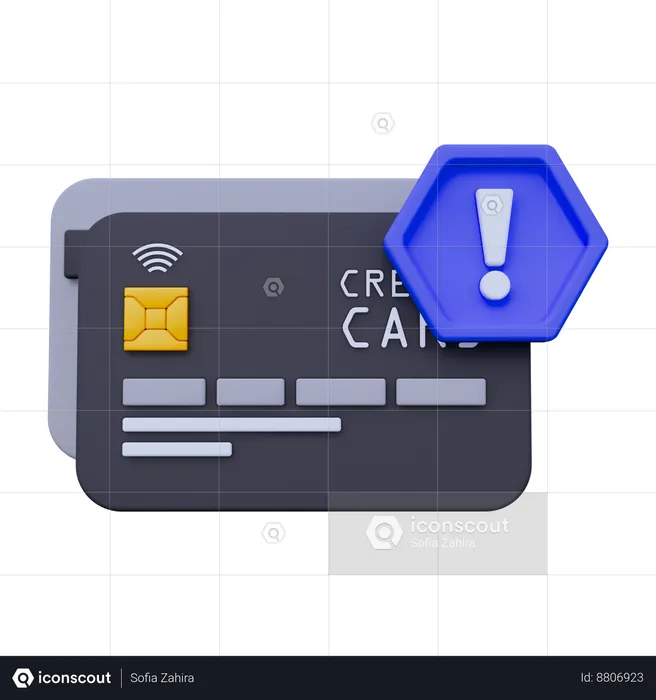 Payment Warning  3D Icon