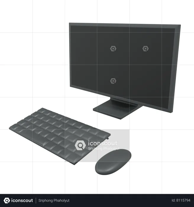 Pc  3D Icon