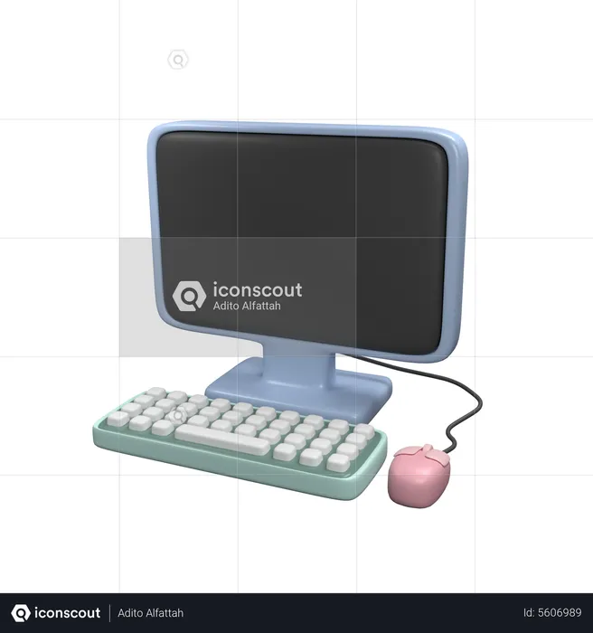 PC Desktop  3D Icon