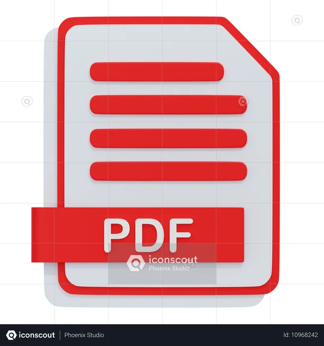 PDF Datei  3D Icon