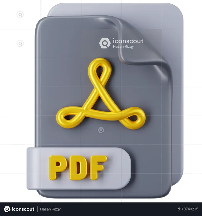 PDF File  3D Icon