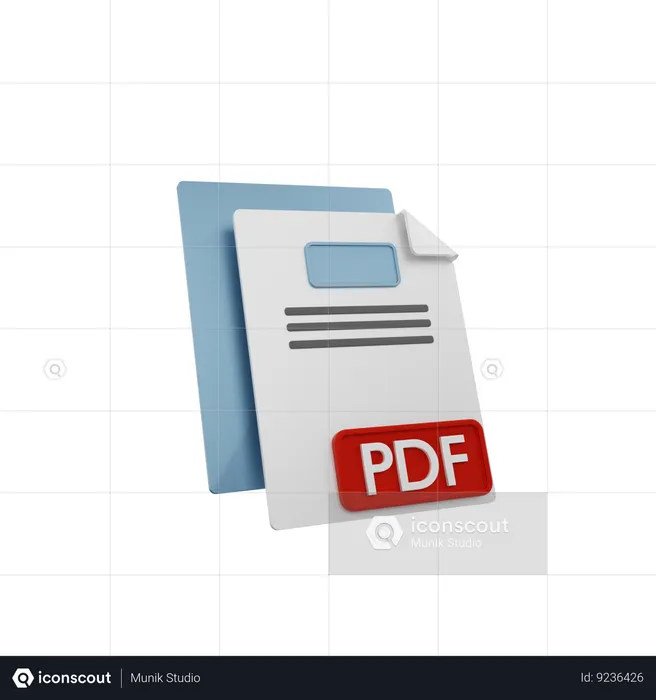 Pdf File  3D Icon