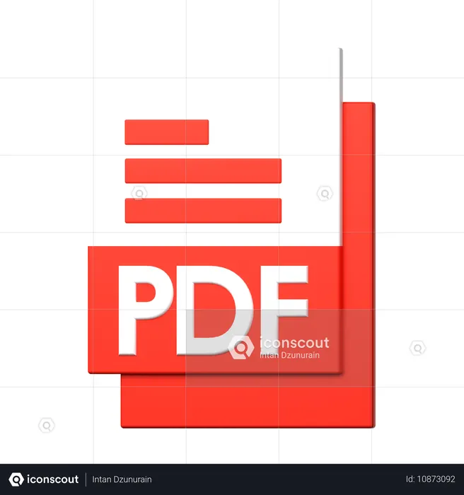 PDF File  3D Icon