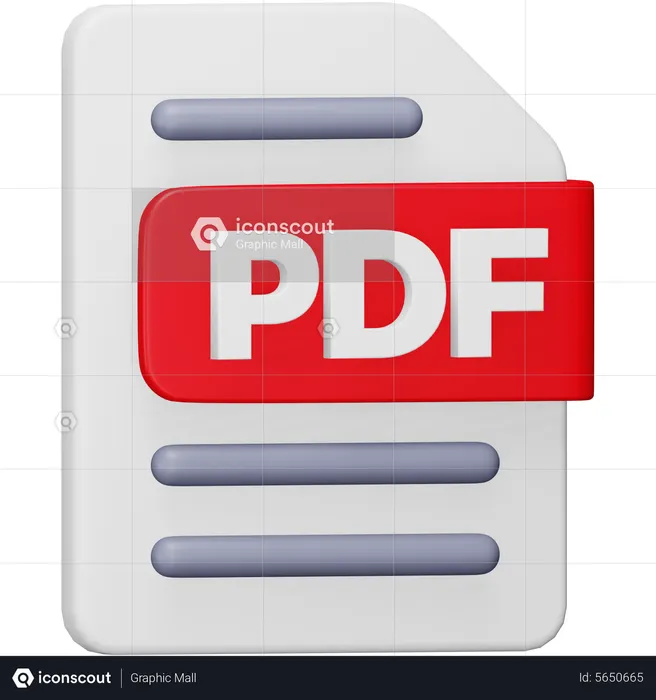 Pdf File  3D Icon