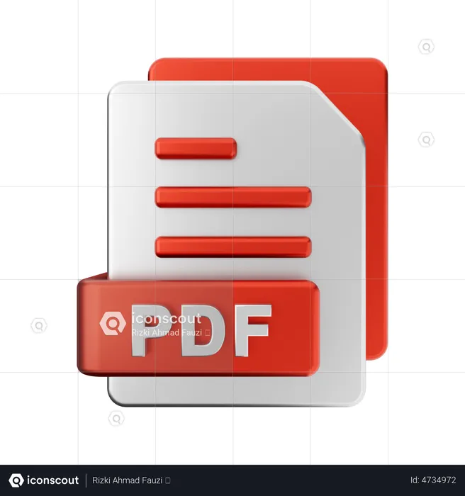 PDF File  3D Illustration